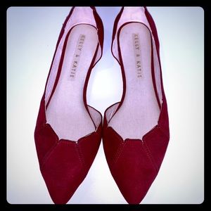 Kelly & Katie Larabeth Red Flats Size 6